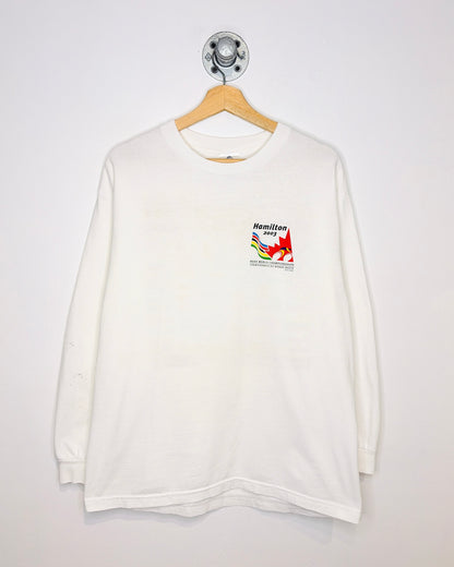 Vintage 2003 Hamilton World Road Cycling Championships White Longsleeve Shirt