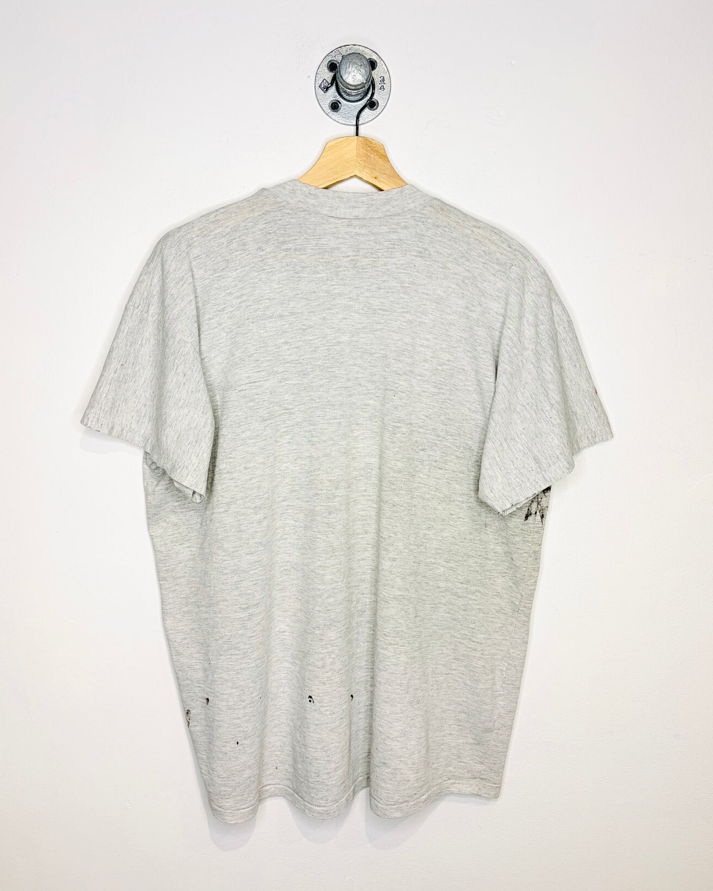 Vintage 90s Disney Mickey Mouse Ash Grey Painters Tee Shirt