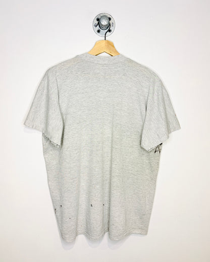 Vintage 90s Disney Mickey Mouse Ash Grey Painters Tee Shirt