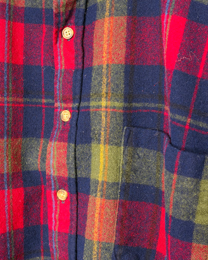 Vintage 1990s Pendleton 100% Pure Virgin Wool Plaid Shirt