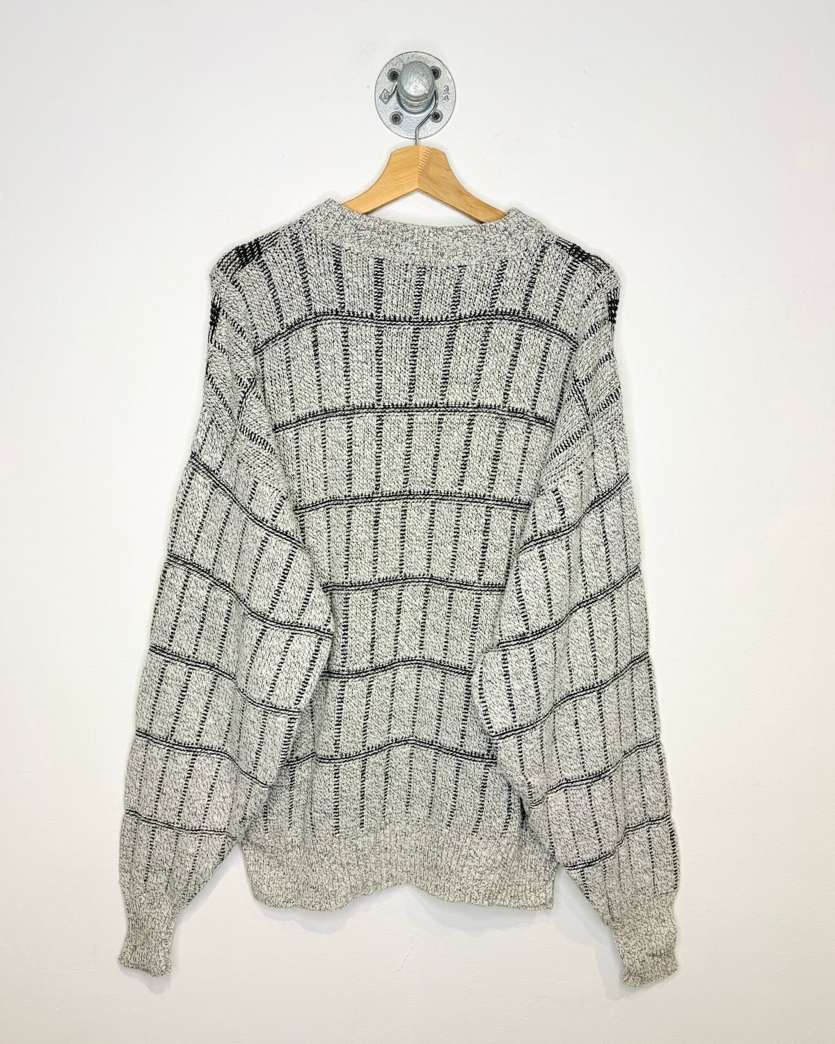 Vintage 90s JJ Cochran Grey Knit Sweater