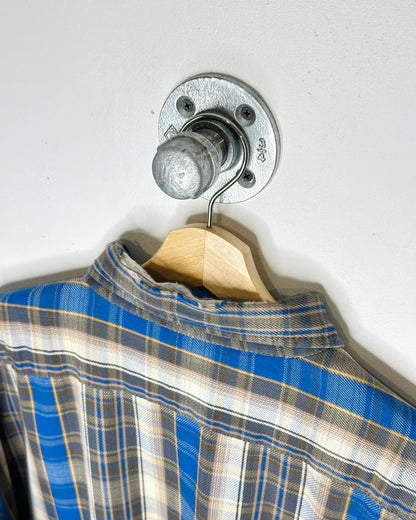 Vintage Hamill Plaid Distressed Flannel