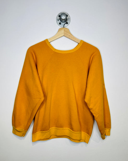 Vintage 70s Racoon Yellow Crewneck Sweatshirt