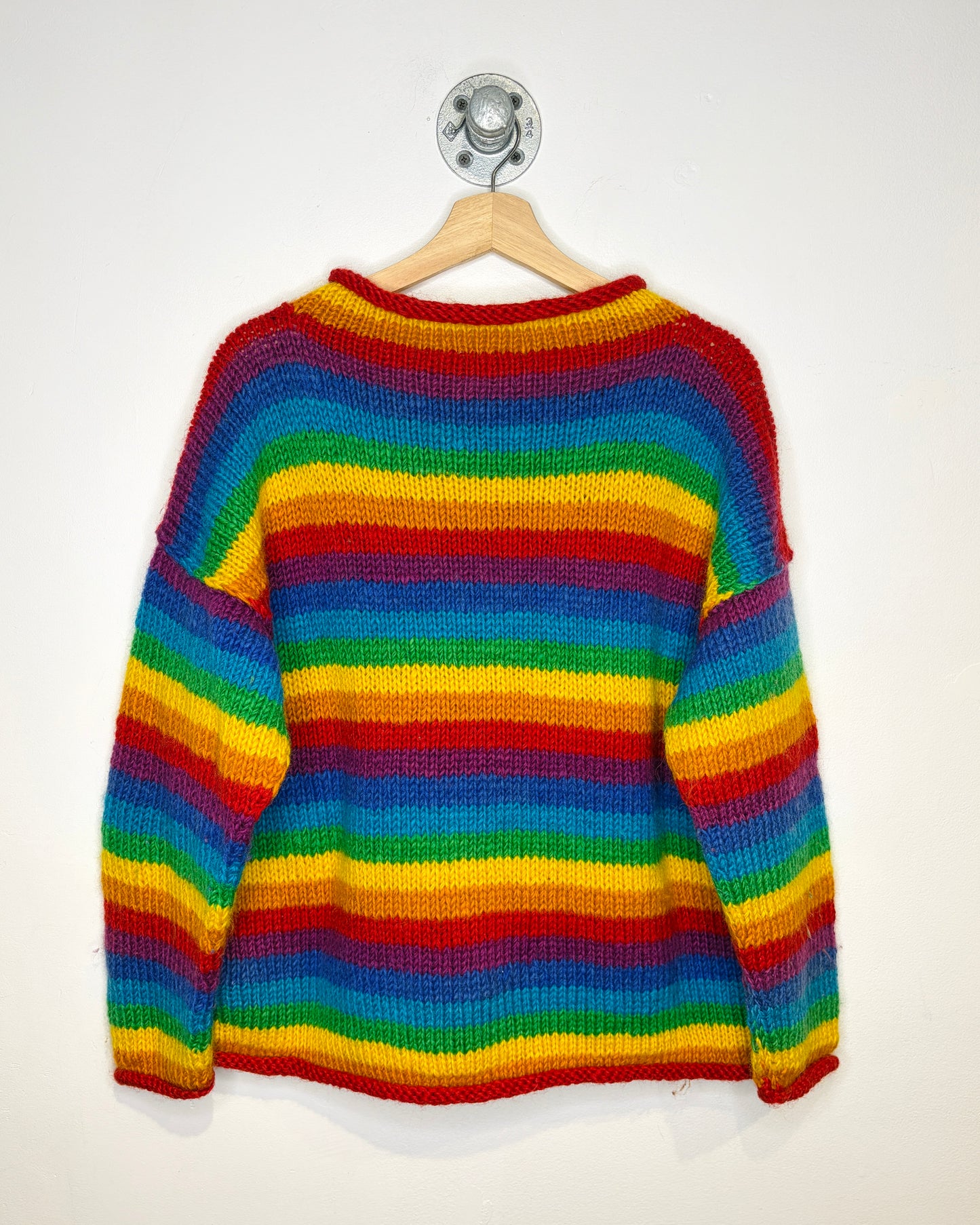Vintage Multi-Colored Roll Neck Sweater