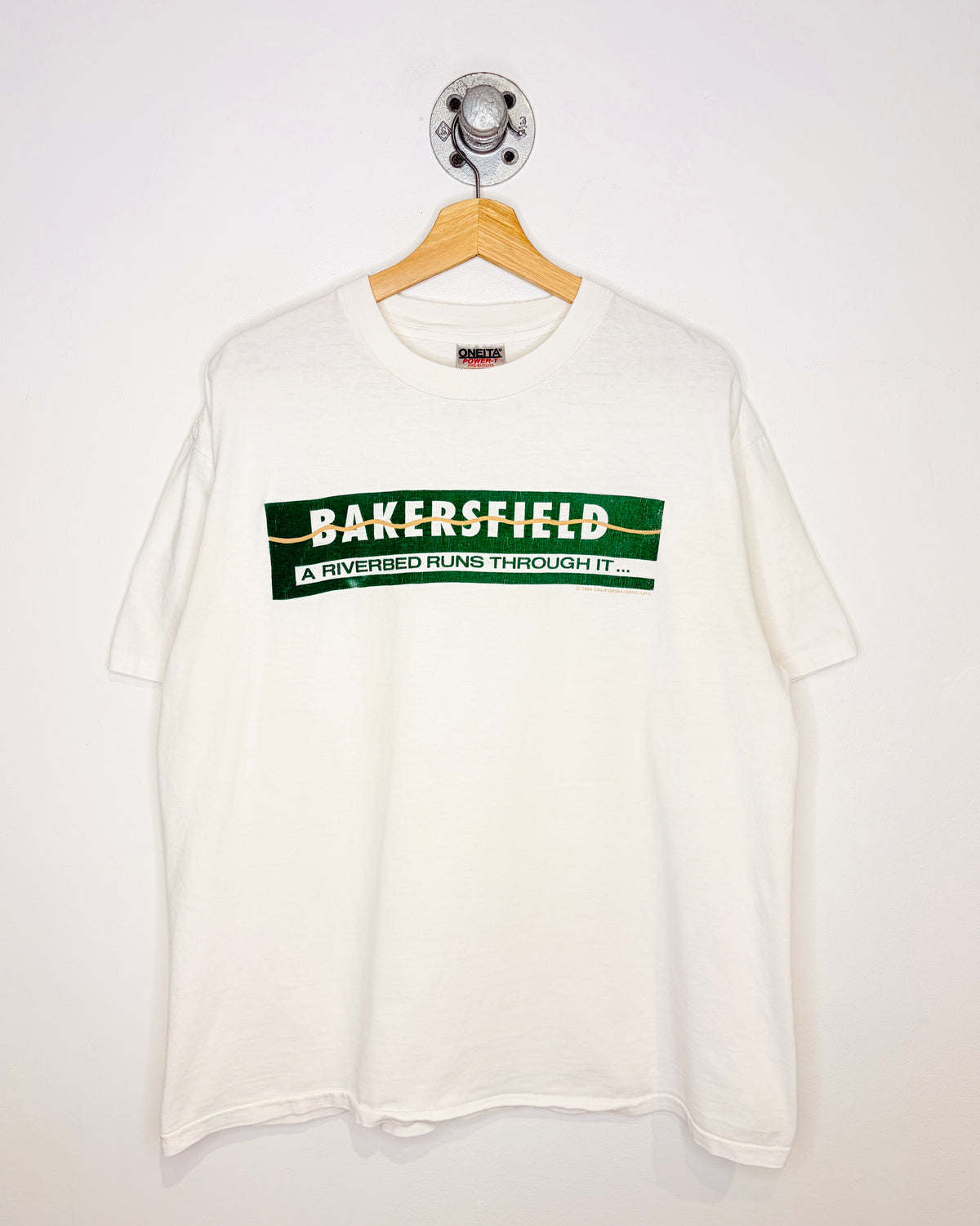 Vintage 1994 Bakersfield California White Tee Shirt