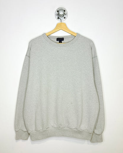 Vintage 1990s Non-Fiction Grey Classic 100 % Cotton Crewneck Sweatshirt