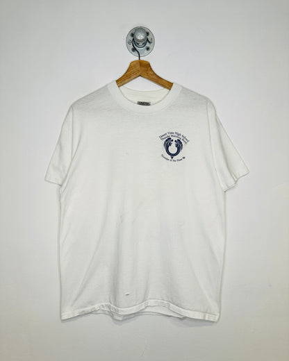 Vintage 1998 Thunder Marching Band White Tee Shirt