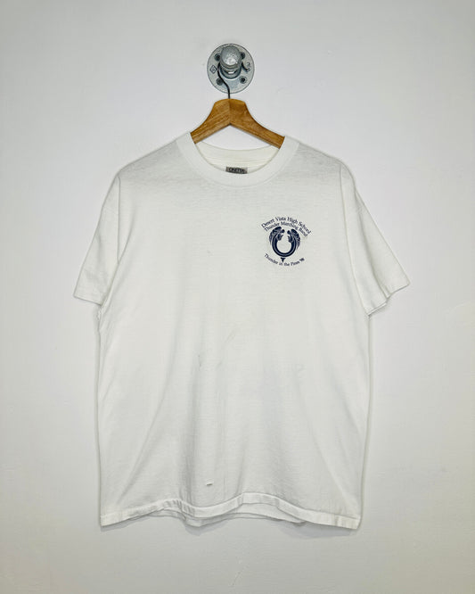 Vintage 1998 Thunder Marching Band White Tee Shirt