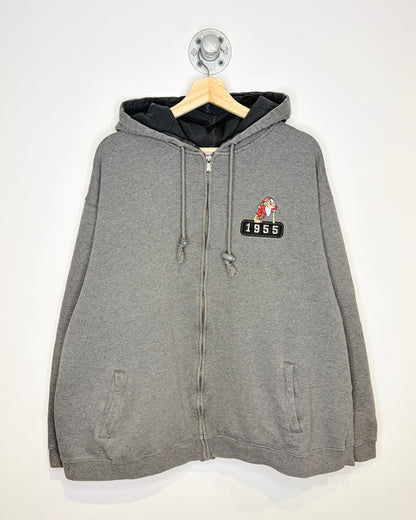 2000s Disney Grumpy Charcoal Zip Up Hoodie