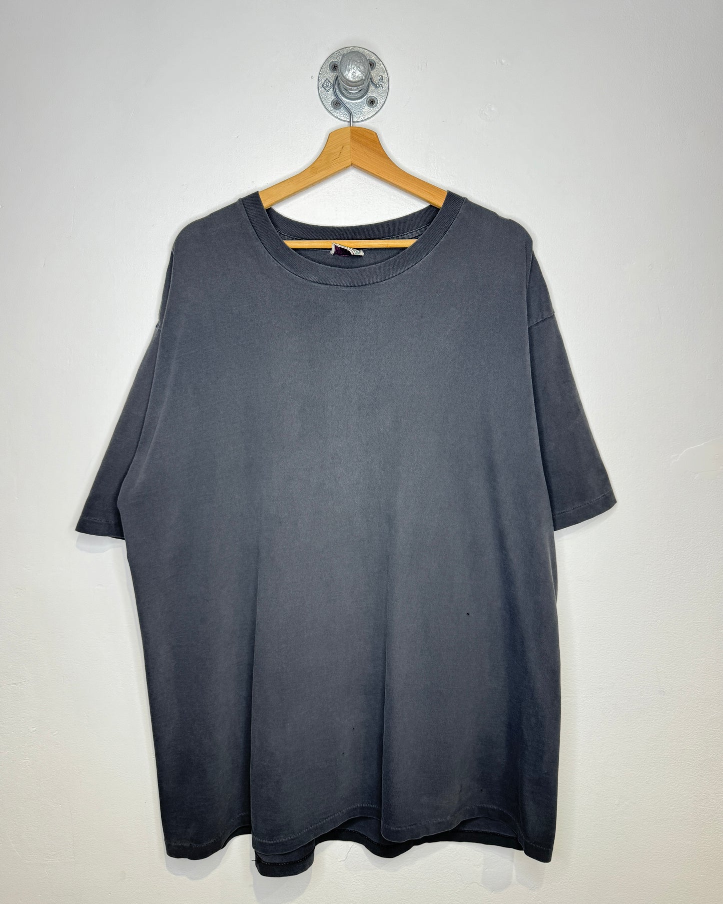 Vintage 90s Blank Heavily Faded Black Tee Shirt