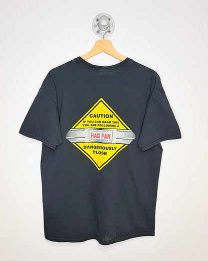 Vintage 2002 Merle Haggard Motorcycle Cowboy Black Tee Shirt