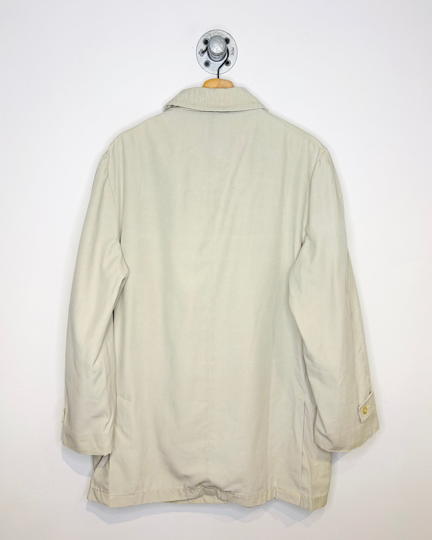 Vintage 80s Quad Coat Tan Zip Up Jacket