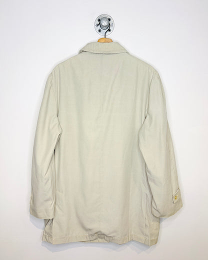 Vintage 80s Quad Coat Tan Zip Up Jacket