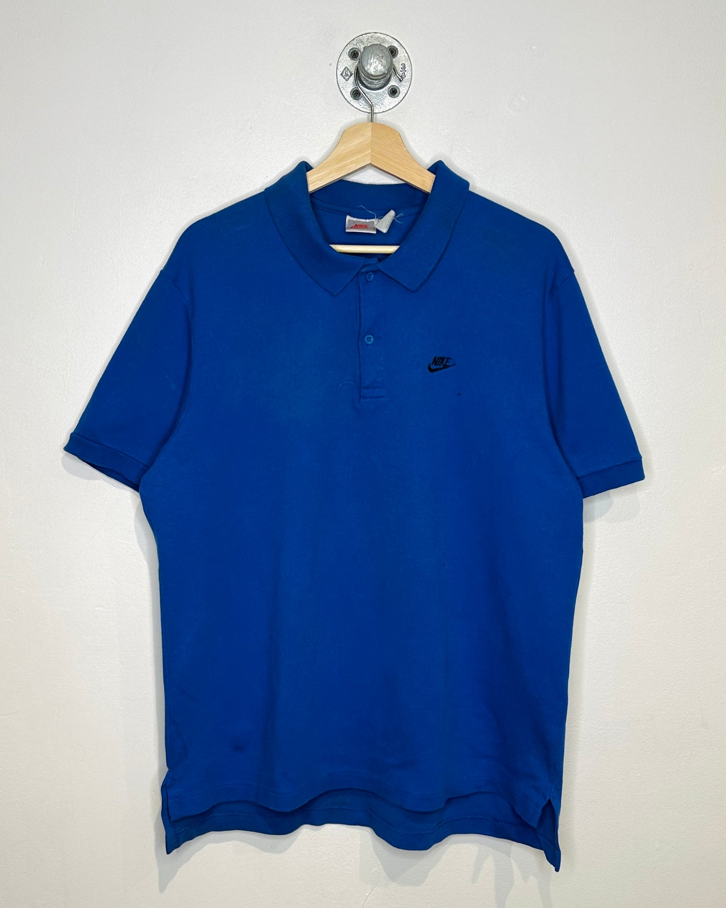 Vintage Nike Mini Logo Blue Polo Shirt