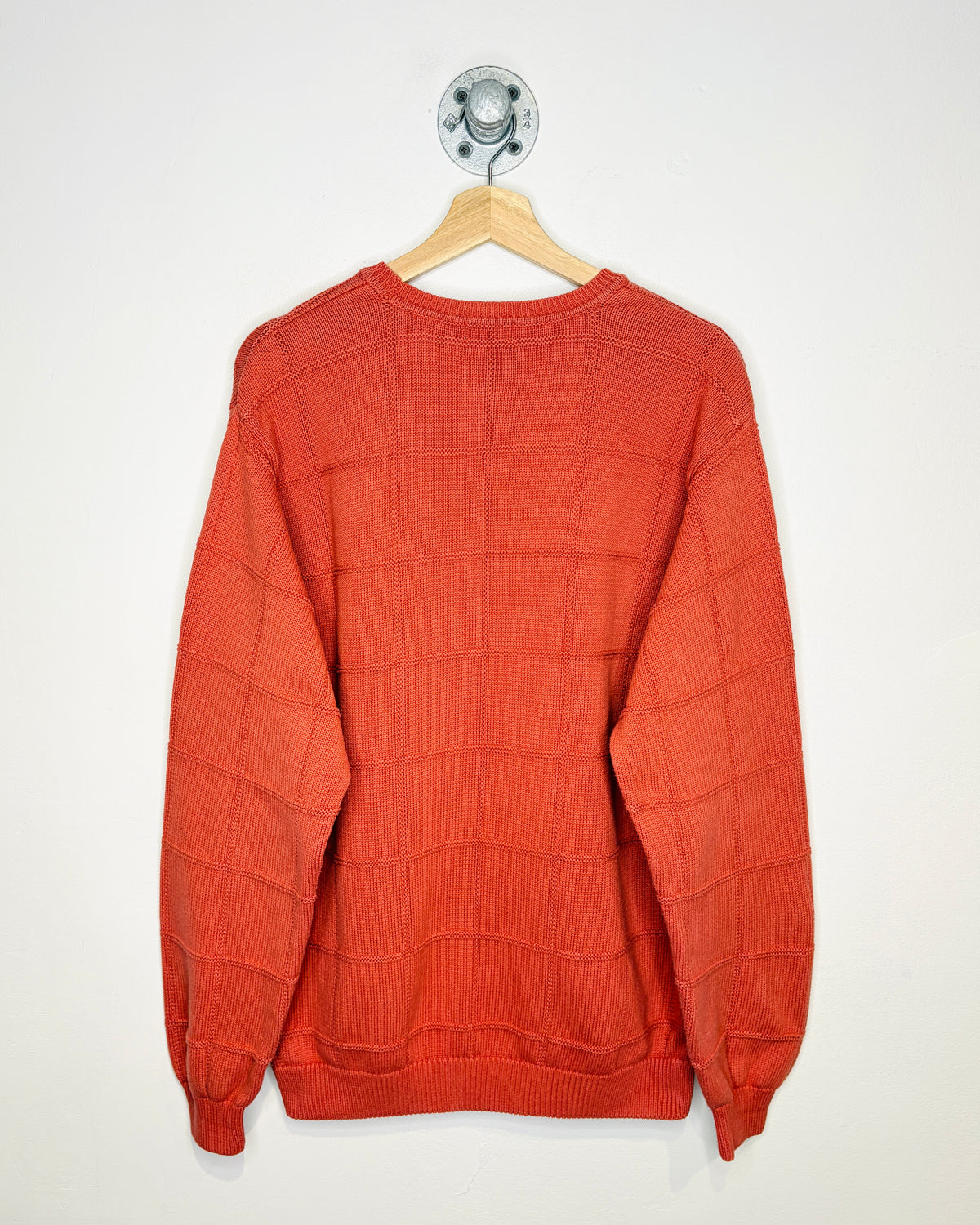 Vintage Izod Tonal Orange Textured Sweater