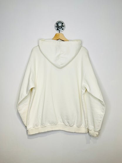 Vintage 1990s Bug And Red White Distressed Hoodie