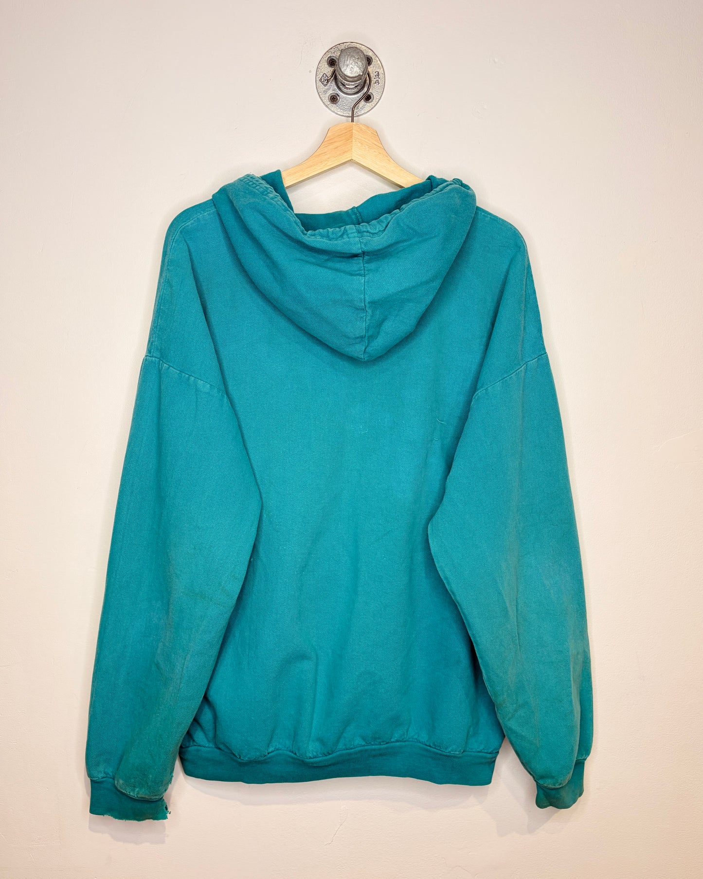 Vintage 90s Kookaburra Teal Boxy Hoodie
