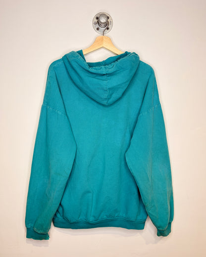 Vintage 90s Kookaburra Teal Boxy Hoodie