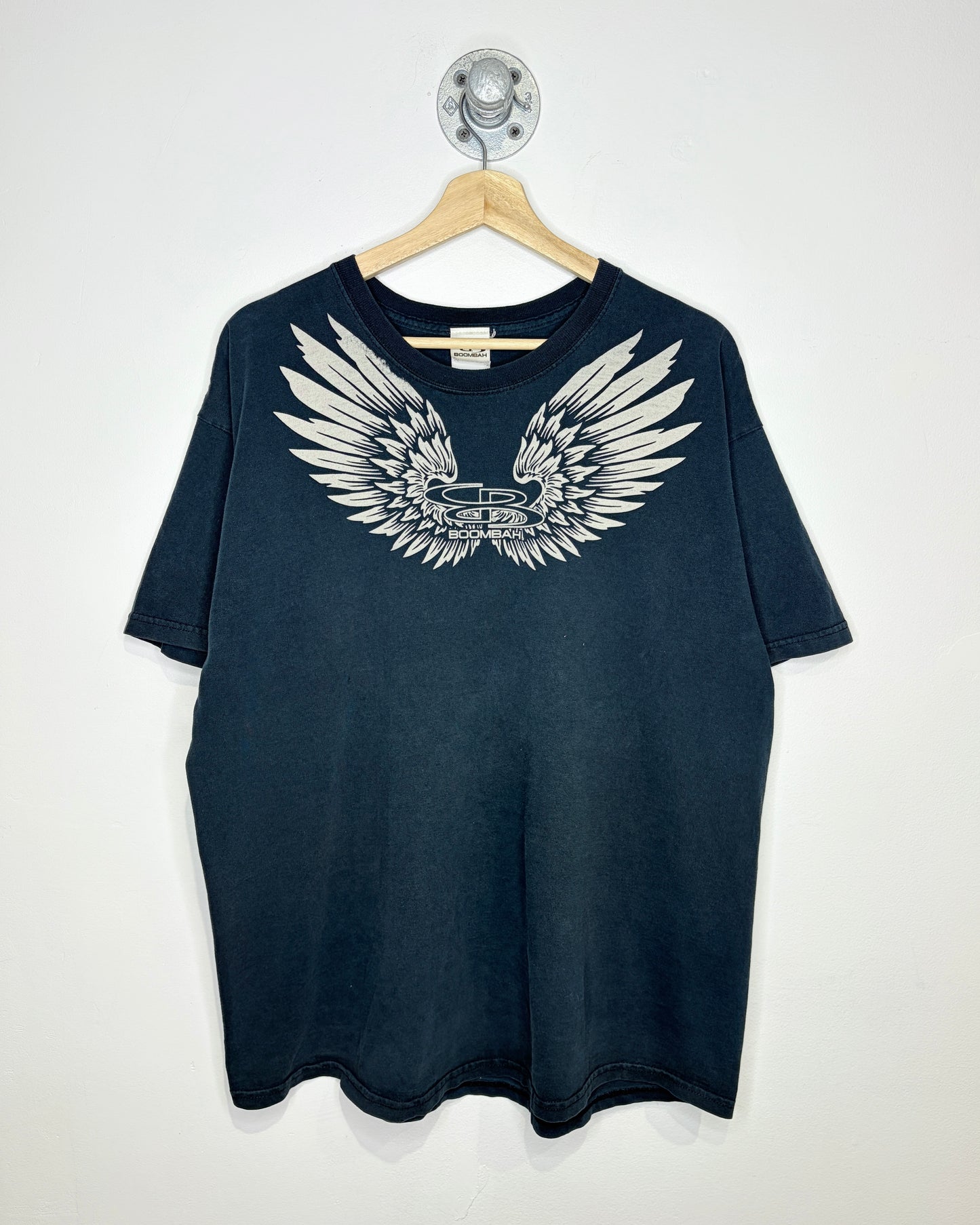 Vintage Y2K Boombah Faded Black Tee Shirt