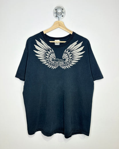 Vintage Y2K Boombah Faded Black Tee Shirt