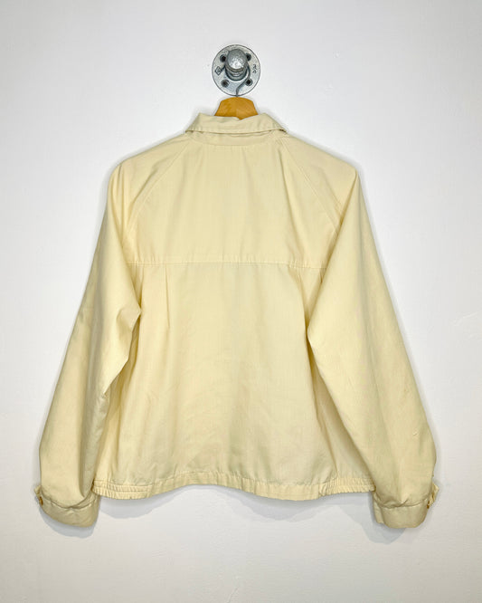 Vintage 1970s Boxy Pale Yellow Harrington Jacket
