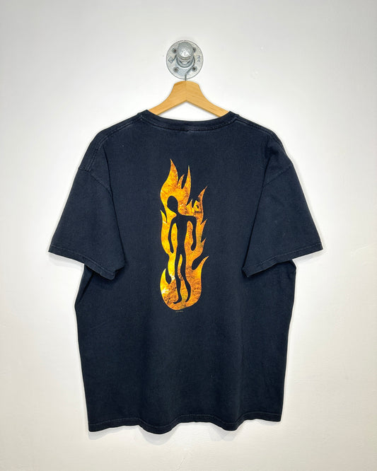 2000s In Flames Black Band Tee Shirt