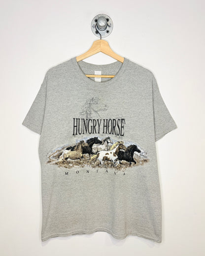 2000s Hungry Horse Montana Grey Tee Shirt
