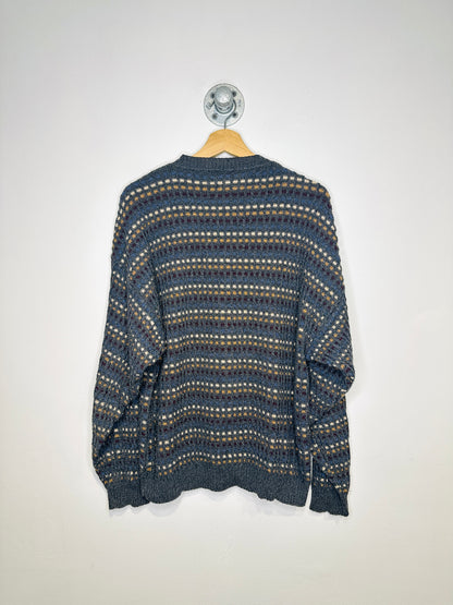 Vintage 1990s St John’s Bay Grey Cotton And Acrylic Sweater