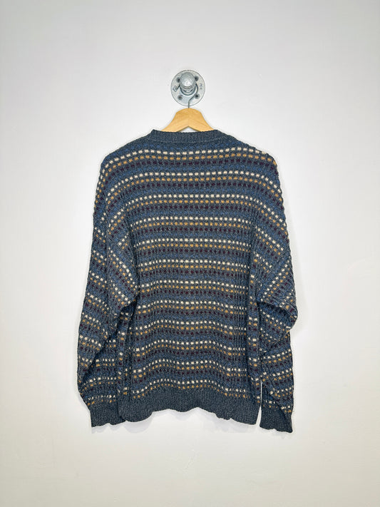 Vintage 1990s St John’s Bay Grey Cotton And Acrylic Sweater