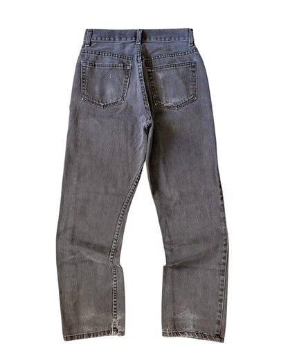 George Heavy Faded Black Washed Denim
