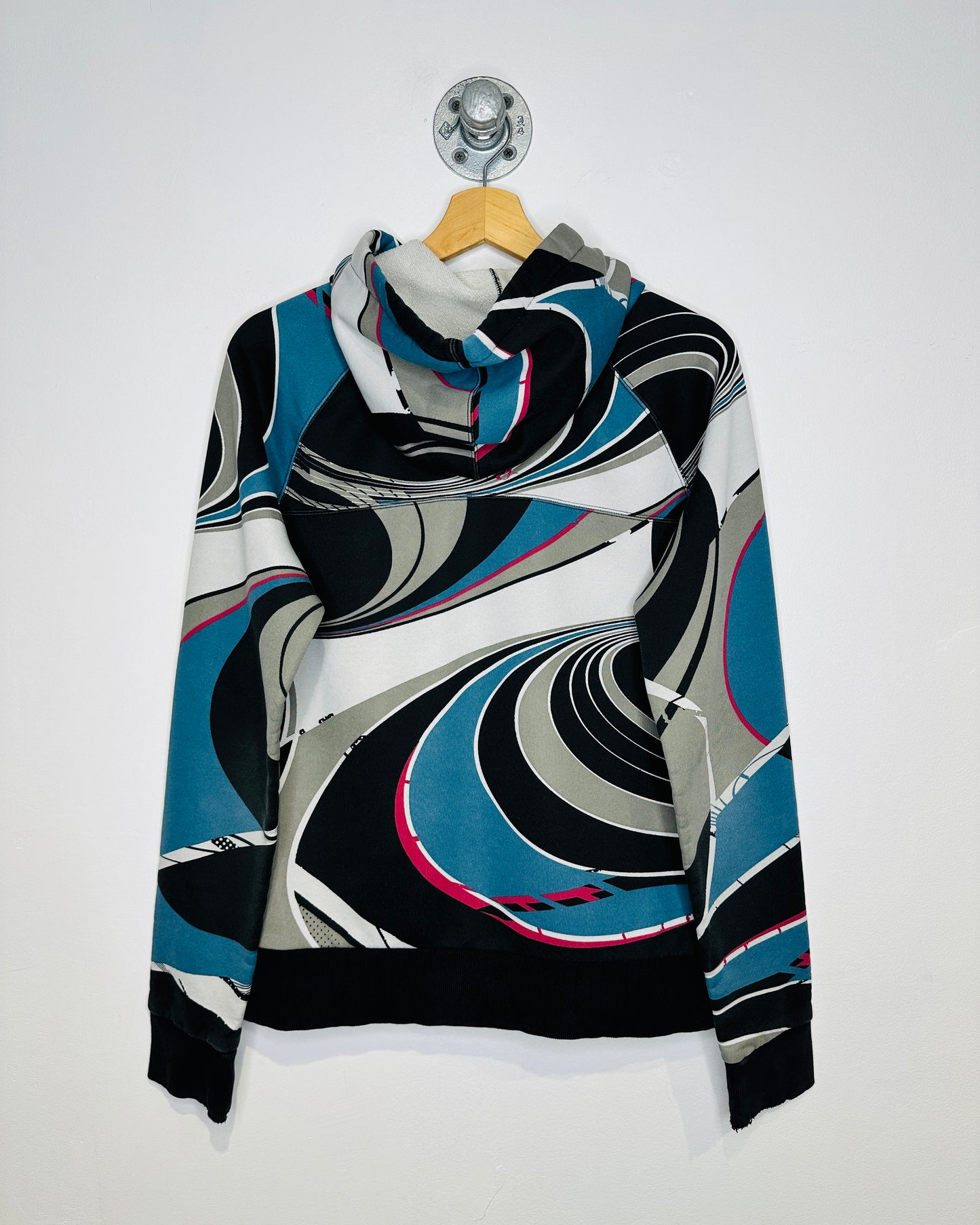 Oakley Multi Colour Cotton And Polyester Zip Up Hoodie