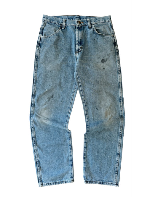 Vintage Rustler Thrashed Mid Wash Jeans