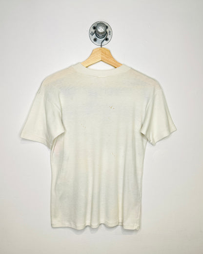 Vintage Hand Painted Maui Hawaii White Tee Shirt