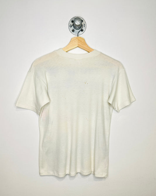 Vintage Hand Painted Maui Hawaii White Tee Shirt