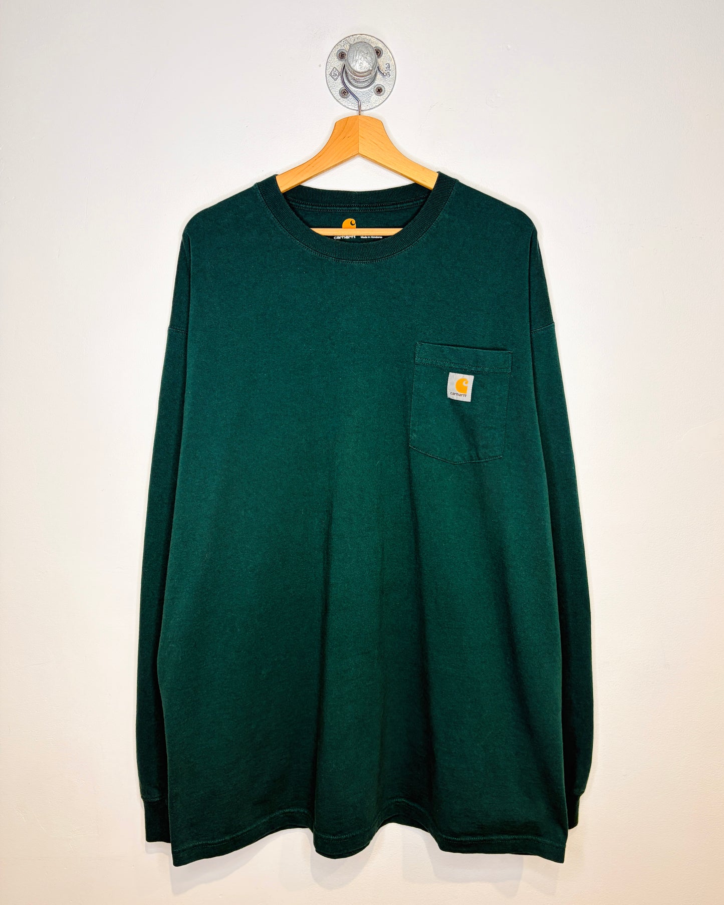 Carhartt One Pocket Longsleeve Emerald Green Shirt