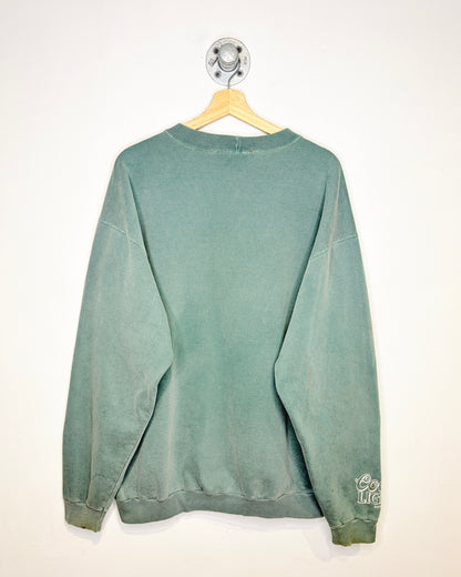 Vintage 90s Hot Shots Beach Volleyball Earth Tone Crewneck Sweatshirt