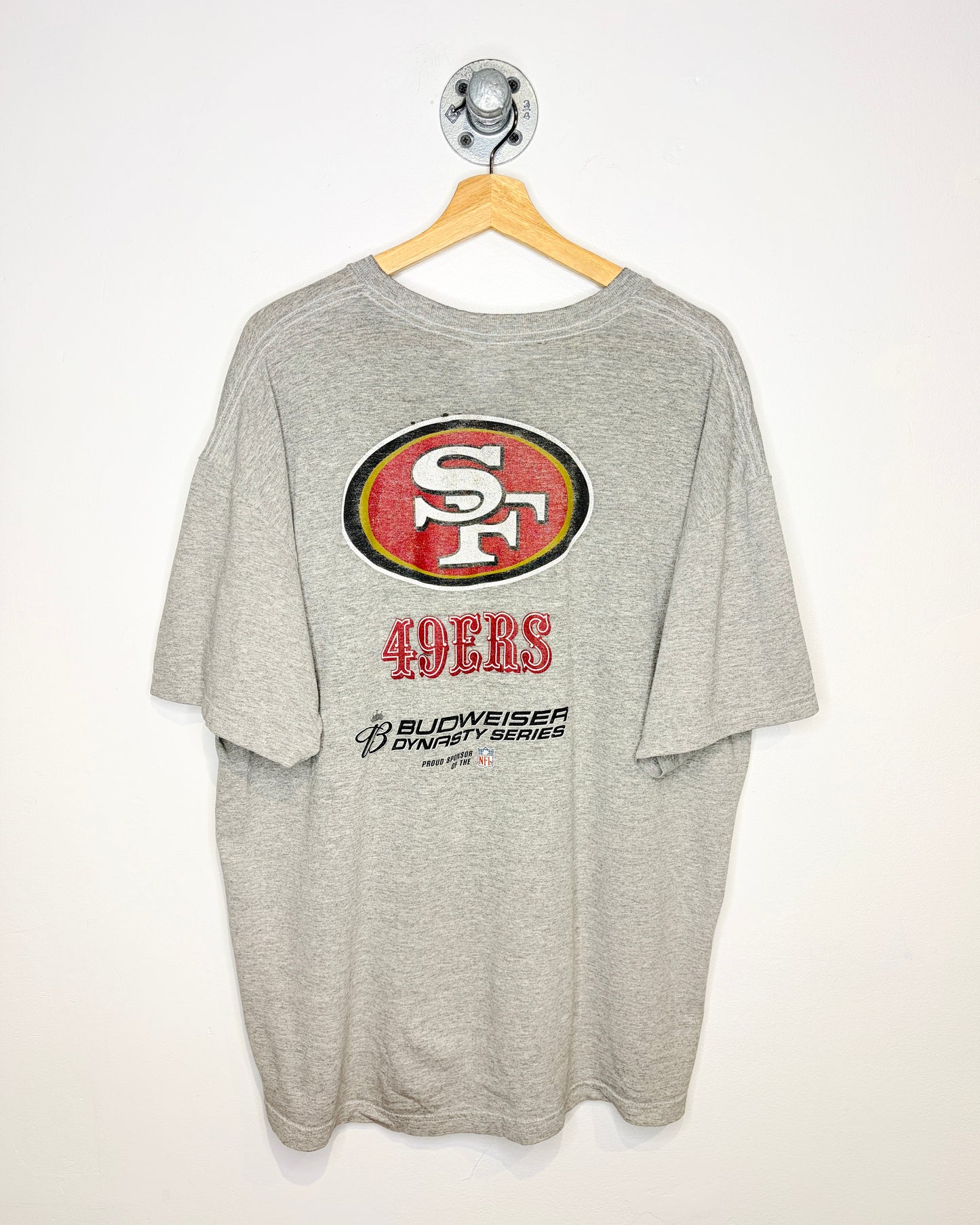 2000s Budweiser San Francisco 49ers Grey Tee Shirt