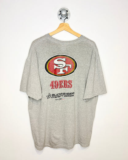 2000s Budweiser San Francisco 49ers Grey Tee Shirt