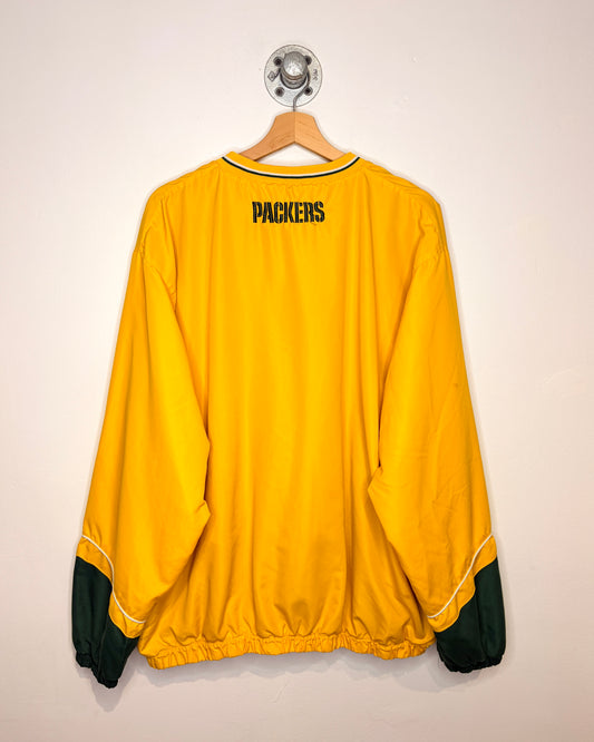 Vintage 90s Green Bay Packers Yellow Crewneck Sweatshirt