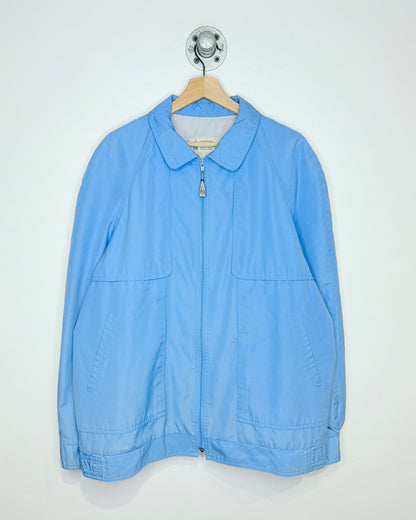 Vintage 90s London Fog Light Blue Bomber Jacket