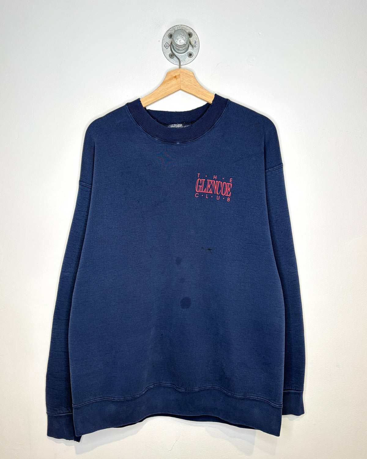 Vintage 90s The Glencoe Club Navy Golf Crewneck Sweatshirt
