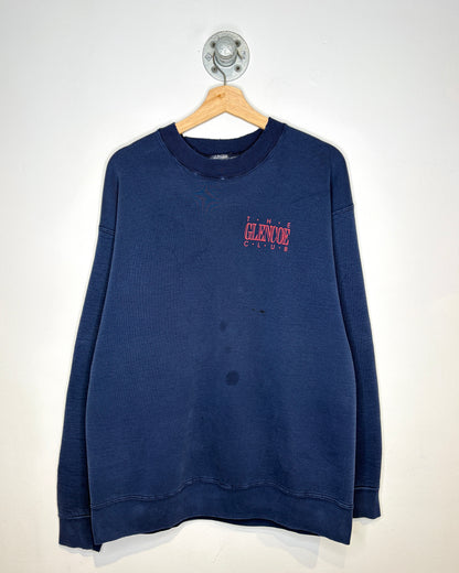 Vintage 90s The Glencoe Club Navy Golf Crewneck Sweatshirt
