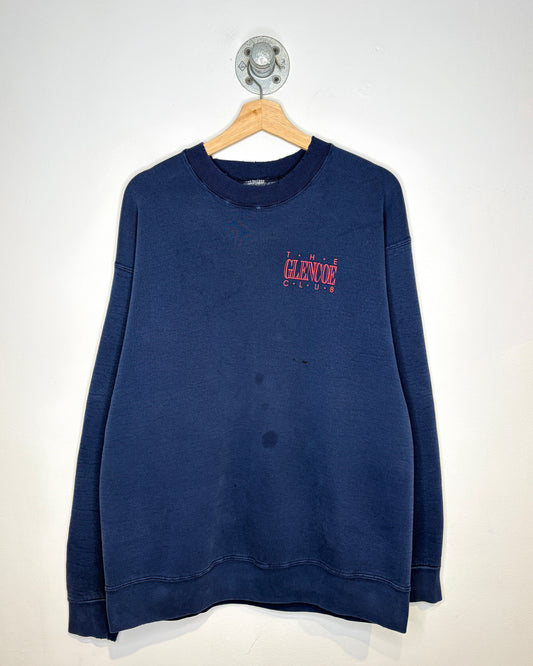 Vintage 90s The Glencoe Club Navy Golf Crewneck Sweatshirt