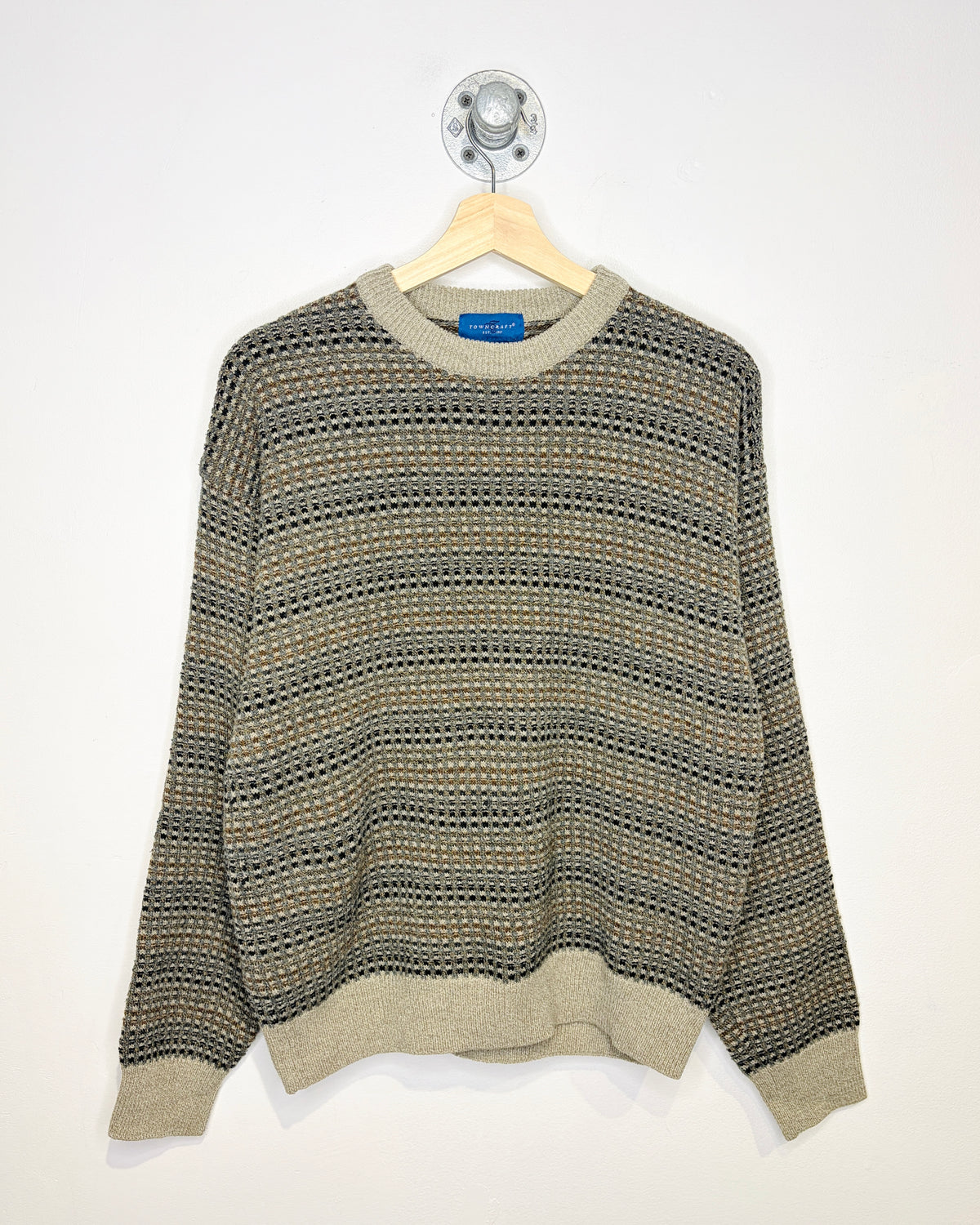 Vintage 90s Towncraft Earth Tone Sweater