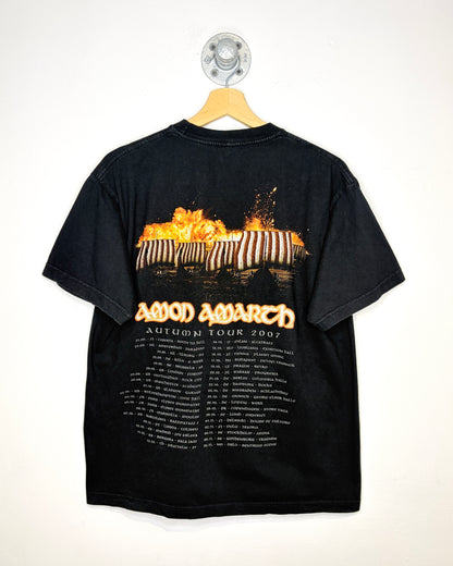 2007 Among Amarth Autumn Tour Black Tee Shirt