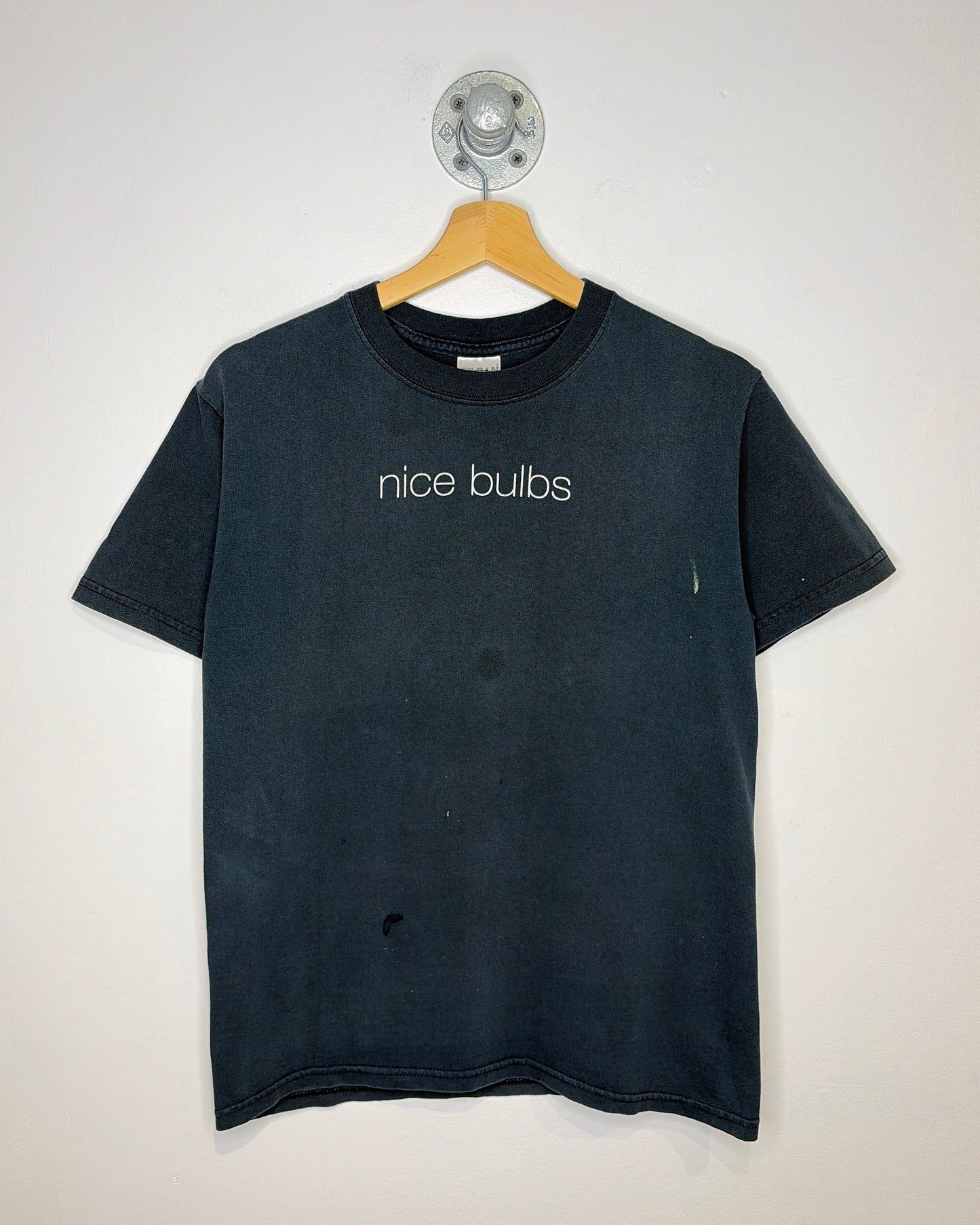 2000s “Nice Bulbs” Botanus.com Faded Black Tee Shirt