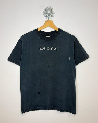 2000s “Nice Bulbs” Botanus.com Faded Black Tee Shirt