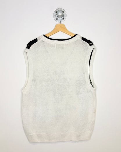 Vintage 90s New River Co Golf Argyle Print Sweater Vest