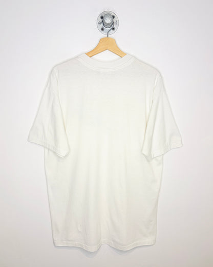 Vintage 80s Triathlon Race Official White Tee Shirt
