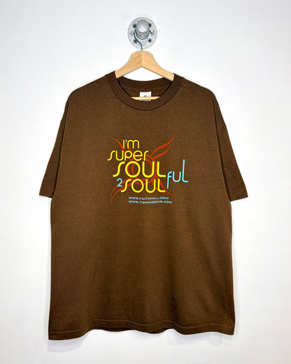 2000s Faith Hill Tim McGraw Brown Tee Shirt